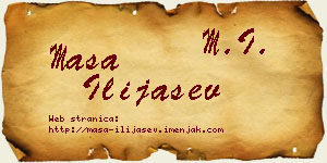 Maša Ilijašev vizit kartica
